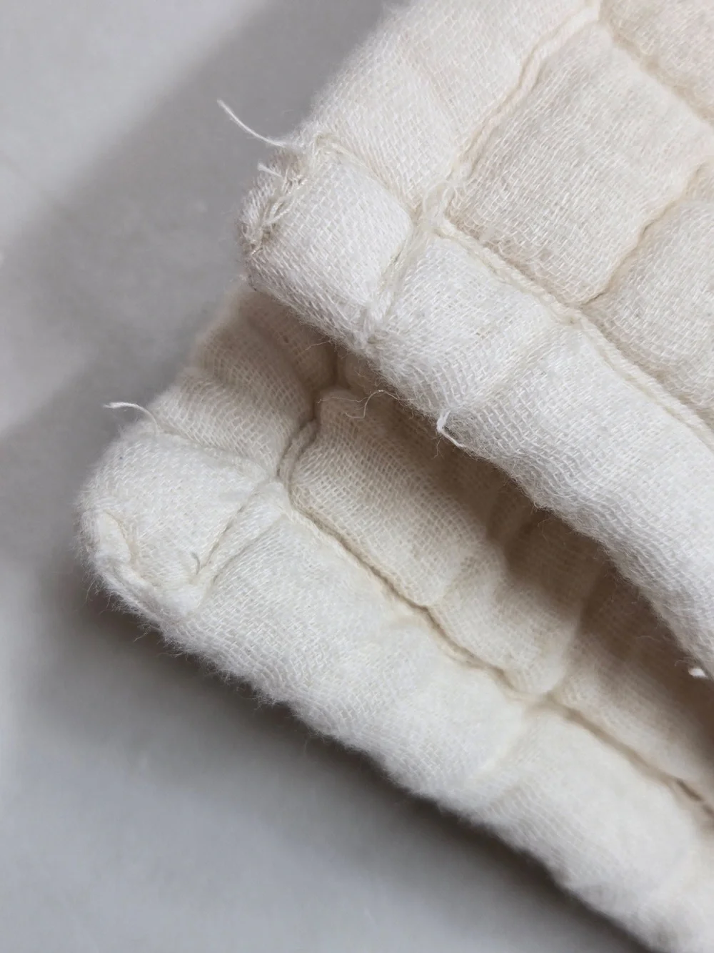 QUINCE Organic Cotton Gauze Box Quilt Set King/Cal King Undyed 9783
